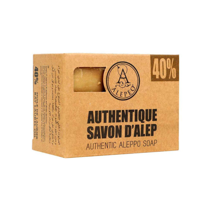 Alepposaippua Laakerinlehtiöljy 40% 200g ryhmässä Iho & Vartalo / Valmistuneet tuotteet / Saippua @ Rawfoodshop Scandinavia AB (061528)