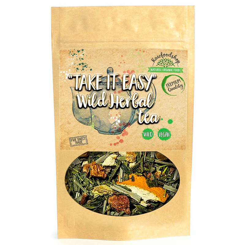 Take it Easy Villiyrttitee 100g ryhmässä Hyödykkeet & Juomat / Juomat / Teet @ Rawfoodshop Scandinavia AB (10789)