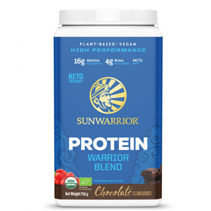 Sunwarrior Warriorblend Suklaa 750g ryhmässä Terveys / Proteiinijauhe @ Rawfoodshop Scandinavia AB (1088)