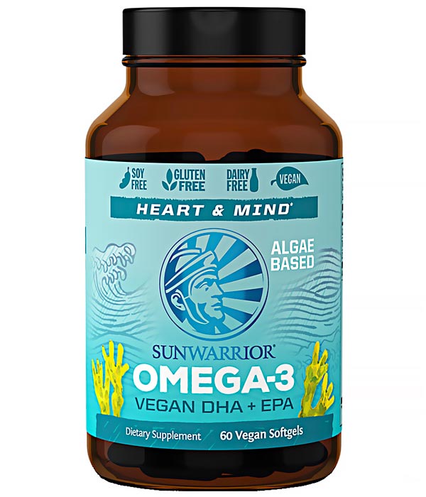 Sunwarrior Vegaaani Omega-3 60 pehmeät kapselit ryhmässä Terveys / Ravintolisät / Omega 3 & Rasvahapot @ Rawfoodshop Scandinavia AB (1280)