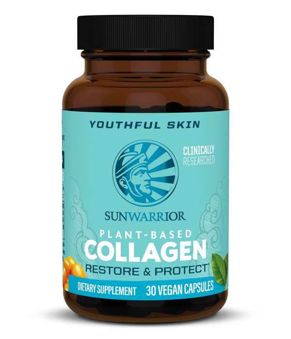 Sunwarrior Collagen Restore & Protect 30 kapselia ryhmässä Terveys / Käyttöalue / Antioksidantit @ Rawfoodshop Scandinavia AB (1566)