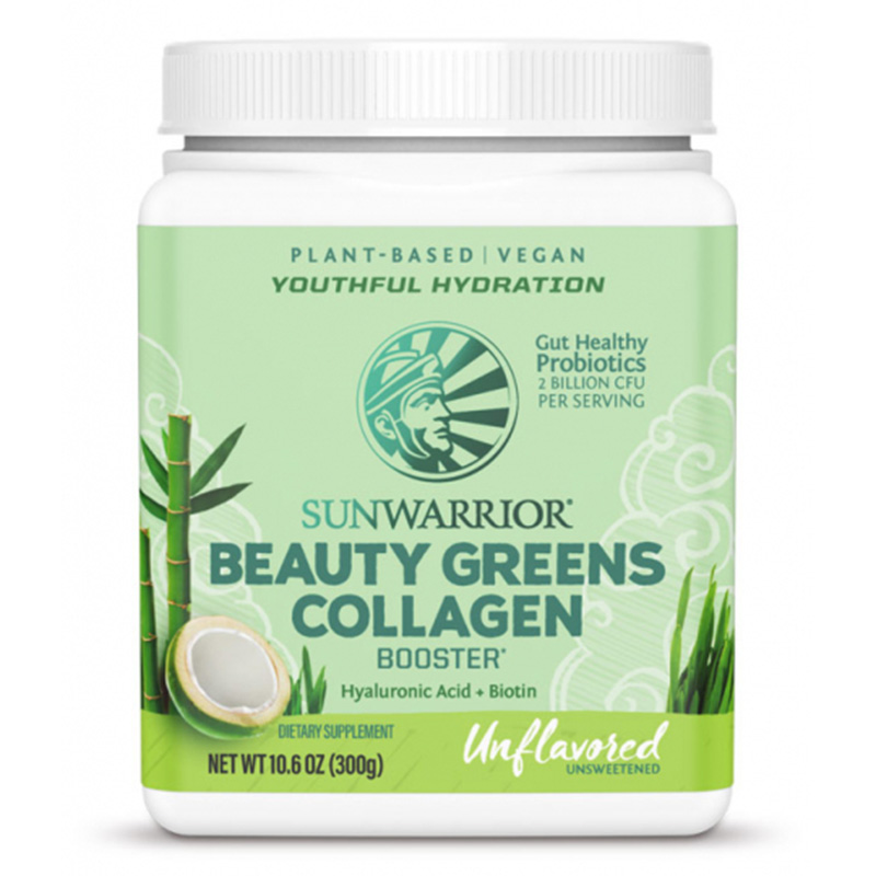 Sunwarrior Beauty Greens Collagen Booster Naturell 300g ryhmässä Hyödykkeet & Juomat / Ruokakomero / Greenfood @ Rawfoodshop Scandinavia AB (1568)