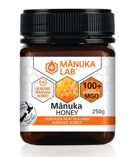 Manuka Lab Manuka-hunaja 100+ MGO 250g ryhmässä Hyödykkeet & Juomat / Leipominen & Ruoanlaitto / Sokerointi / Hunaja @ Rawfoodshop Scandinavia AB (1617)