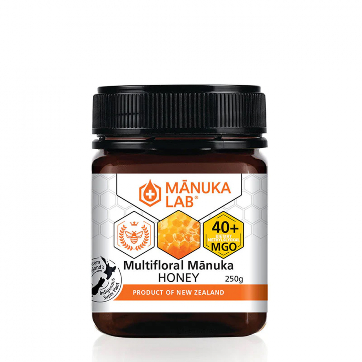 Manuka Lab Manuka-hunaja 40+ MGO 250g ryhmässä Hyödykkeet & Juomat / Leipominen & Ruoanlaitto / Sokerointi / Hunaja @ Rawfoodshop Scandinavia AB (1974)