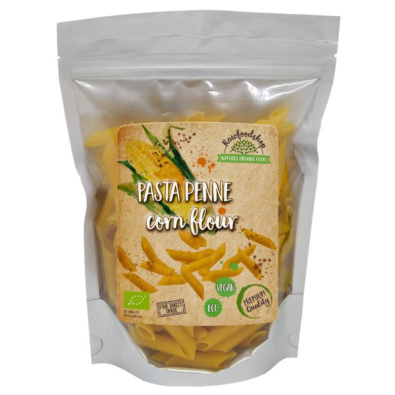 Penne-pasta Maissijauho LUOMU 250g ryhmässä Hyödykkeet & Juomat / Ruokakomero / Pasta & Nuudelit @ Rawfoodshop Scandinavia AB (22267-1)