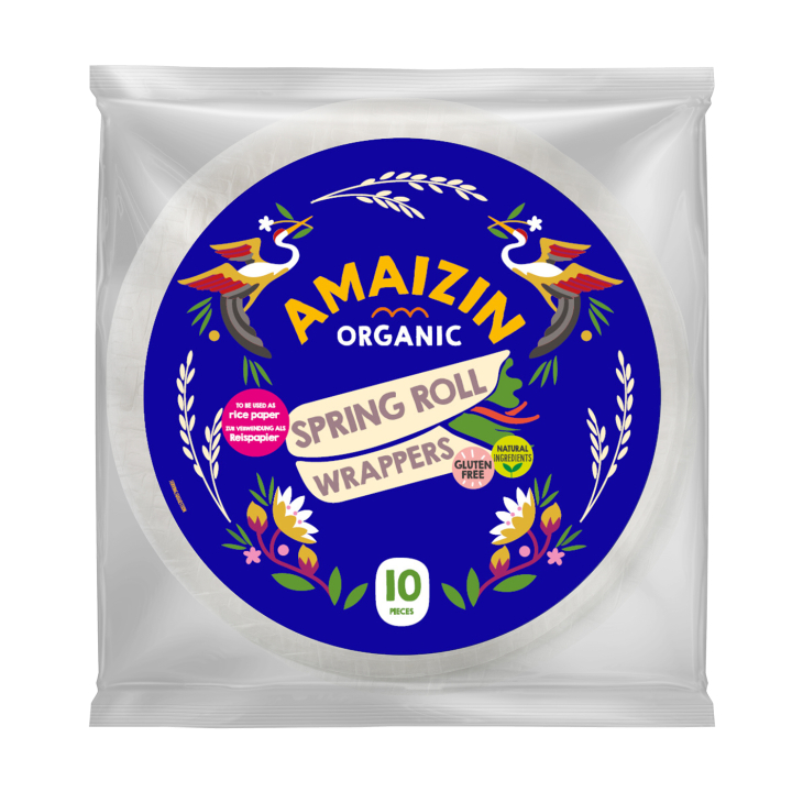 Amaizin Spring Roll Wrappers LUOMU 100g ryhmässä Hyödykkeet & Juomat / Ruokakomero / Riisi & Ohra @ Rawfoodshop Scandinavia AB (39802)