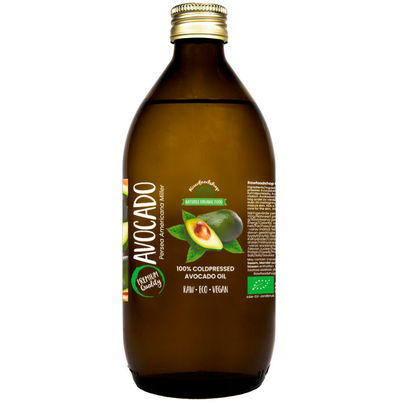 Avokadoöljy LUOMU 150 ml ryhmässä Hyödykkeet & Juomat / Ruokakomero / Voi & Öljyt / Öljyt @ Rawfoodshop Scandinavia AB (40138-2)