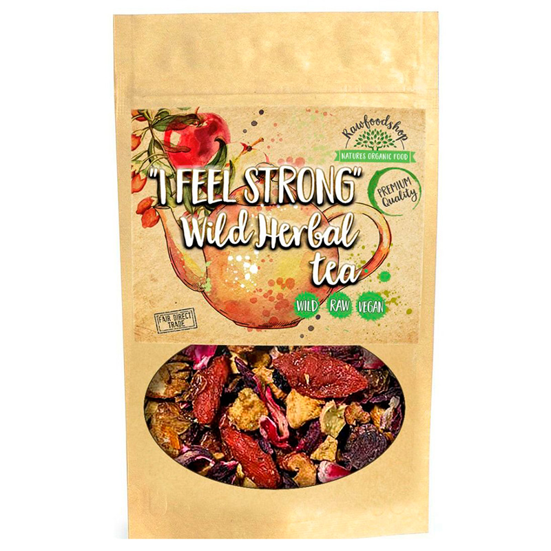 I Feel Strong Villiyrttitee 100 g ryhmässä Hyödykkeet & Juomat / Juomat / Teet @ Rawfoodshop Scandinavia AB (40193)