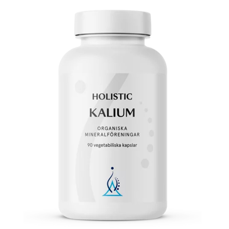 Holistic Kalium 250mg, 90 kapselia ryhmässä Terveys / Ravintolisät / Mineraalit @ Rawfoodshop Scandinavia AB (4040)