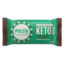 Pulsin Ketobar Minttusuklaa & Maapähkinä 50g ryhmässä Hyödykkeet & Juomat / Karkkia & Suklaata / Suklaapatukat @ Rawfoodshop Scandinavia AB (4098)