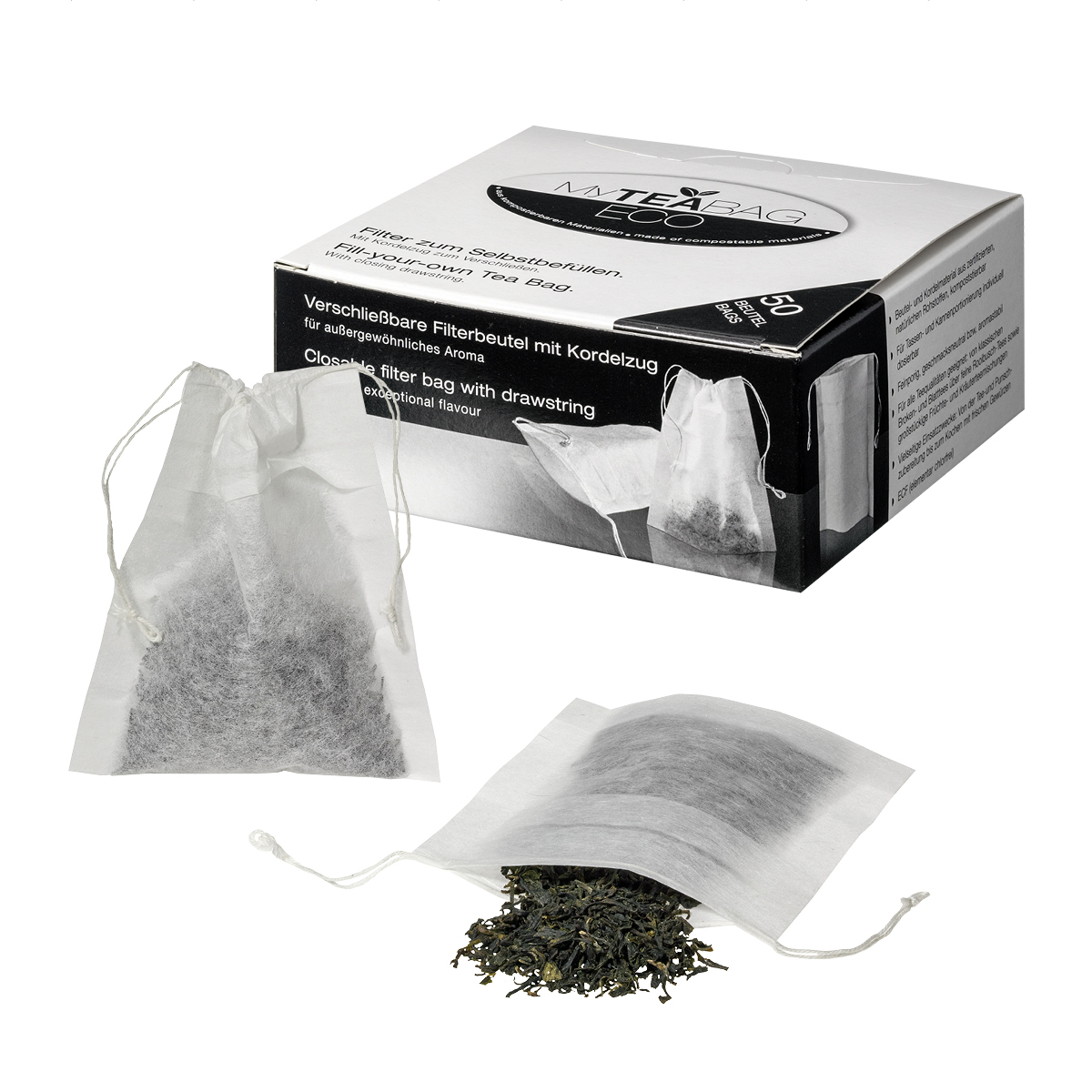 My Tea Bag Eco Filter for self-filling 50 kpl ryhmässä Hyödykkeet & Juomat / Juomat / Teet @ Rawfoodshop Scandinavia AB (41149)