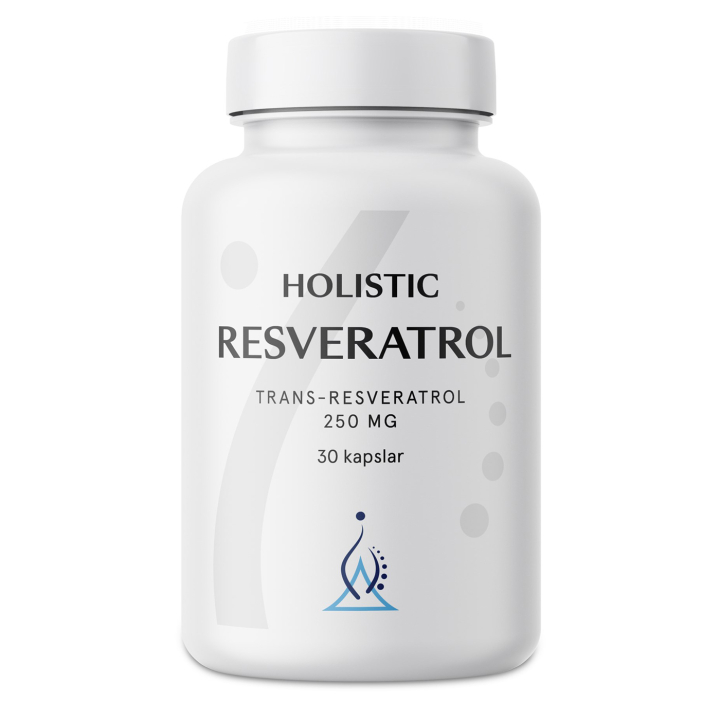 Holistic Resveratrol 30 kapselia ryhmässä Terveys / Ravintolisät @ Rawfoodshop Scandinavia AB (41392)