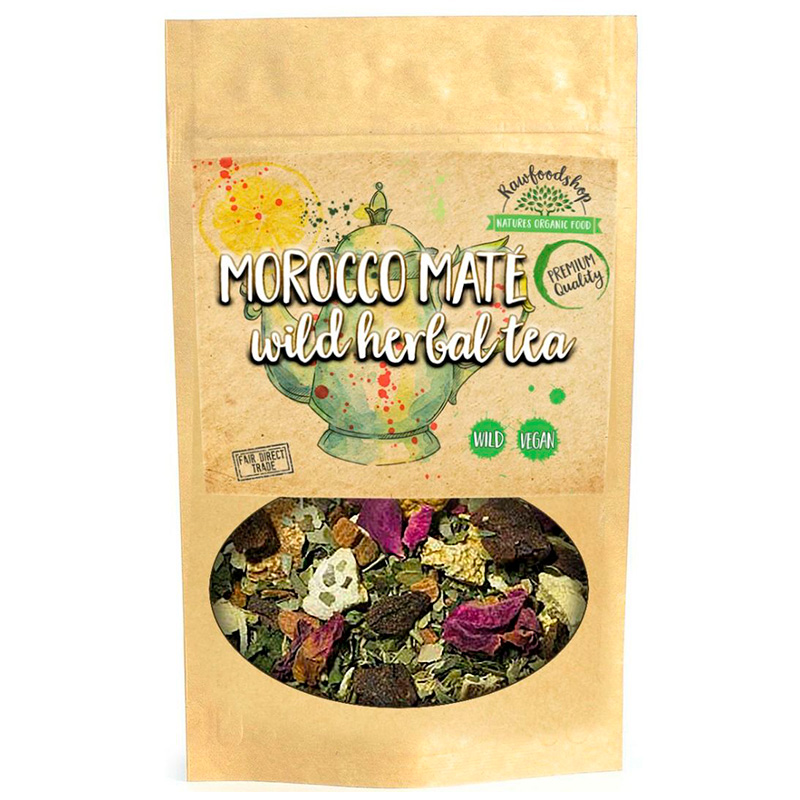 Morocco Maté Villiyrttitee 100g ryhmässä Hyödykkeet & Juomat / Juomat / Teet @ Rawfoodshop Scandinavia AB (43162)