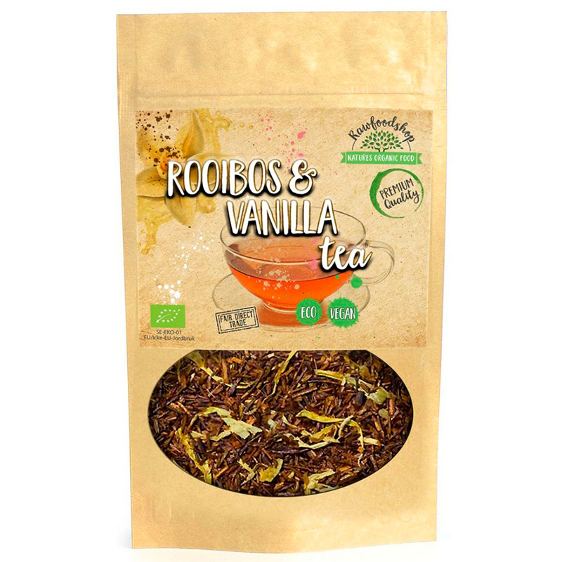 Rooibos & Vanilja Tee LUOMU 50g ryhmässä Hyödykkeet & Juomat / Juomat / Teet @ Rawfoodshop Scandinavia AB (43345)