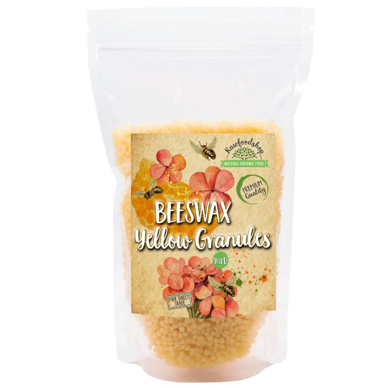 Keltainen Mehiläisvaha Granulaatti Villinä 500g ryhmässä Iho & Vartalo / Luonnollinen DIY / Vaha & Saippua @ Rawfoodshop Scandinavia AB (5020232)