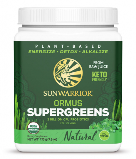 Sunwarrior Ormus Super Greens 225g ryhmässä Terveys / Käyttöalue / Detox & Puhdistus @ Rawfoodshop Scandinavia AB (713)