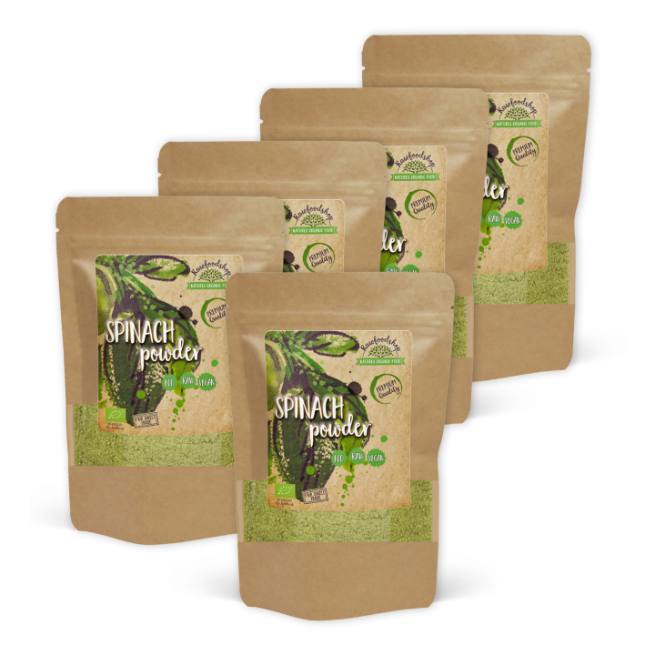 Pinaattijauhe LUOMU 250g x 5 pakettia ryhmässä Raaka-aineet / Terveysruoka / Vihreät Jauheet @ Rawfoodshop Scandinavia AB (AB029-SET5)