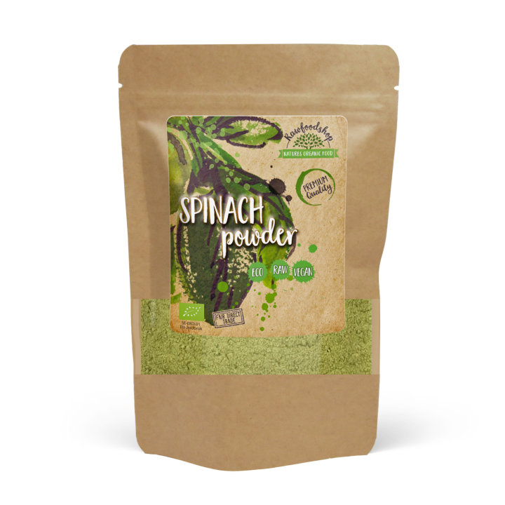 Pinaattijauhe LUOMU 250g ryhmässä Raaka-aineet / Terveysruoka / Vihreät Jauheet @ Rawfoodshop Scandinavia AB (AB029)