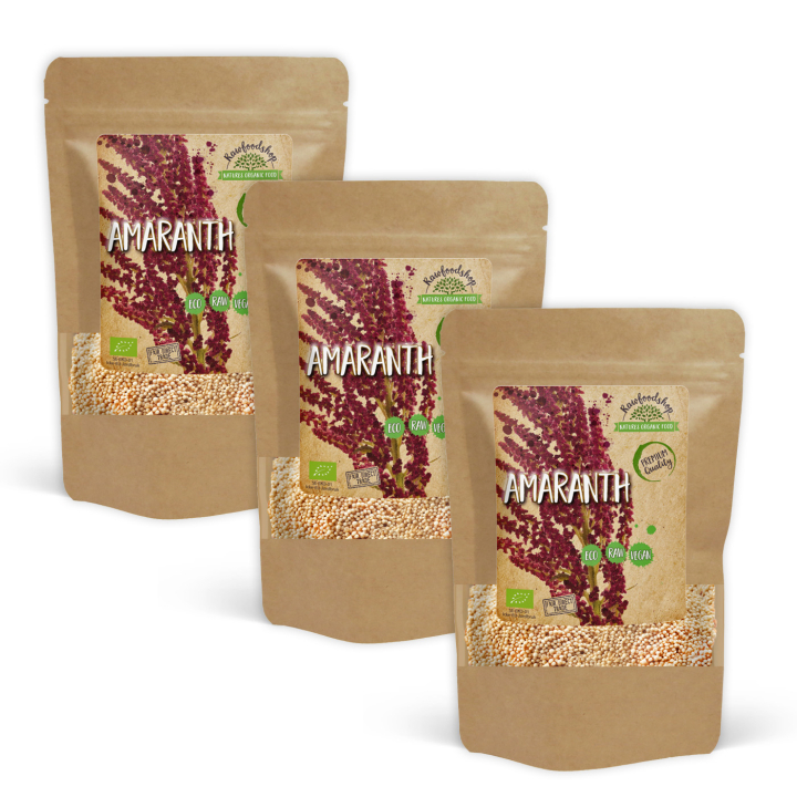 Amarantti LUOMU 1kg x 3 pakettia ryhmässä Raaka-aineet / Terveysruoka / Siemenet @ Rawfoodshop Scandinavia AB (AB04311-SET3)