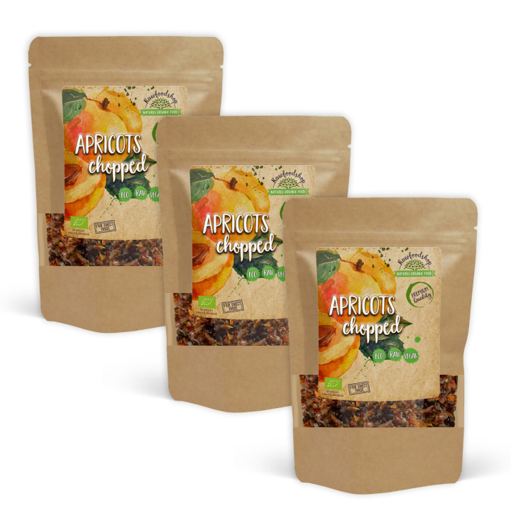 Aprikoosinpalat LUOMU 1kg x 3 pakettia ryhmässä Raaka-aineet / Hedelmät & Marjat / Aprikoosi @ Rawfoodshop Scandinavia AB (AB0471-SET3)