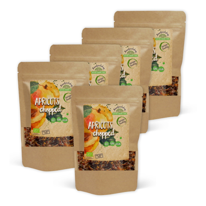 Aprikoosinpalat LUOMU 1kg x 5 pakettia ryhmässä Raaka-aineet / Hedelmät & Marjat / Aprikoosi @ Rawfoodshop Scandinavia AB (AB0471-SET5)