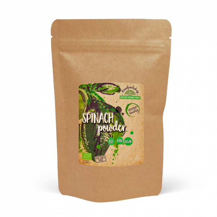 Luomupinaattijauhe 500g ryhmässä Raaka-aineet / Terveysruoka / Vihreät Jauheet @ Rawfoodshop Scandinavia AB (AB0500)