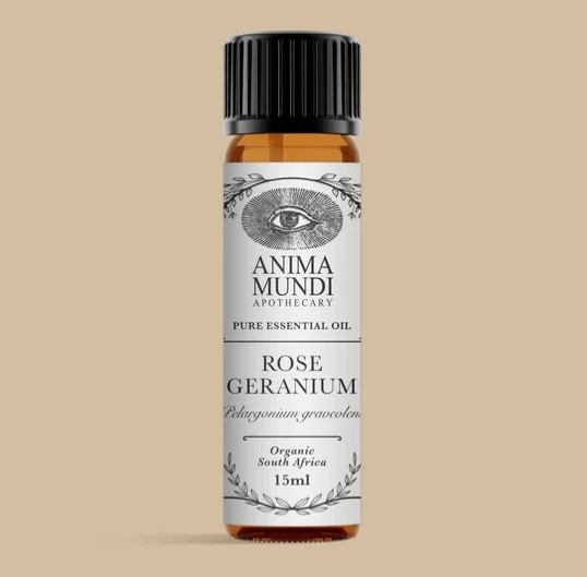 Anima Mundi Ruusu Geranium Eteerinen Öljy 15ml ryhmässä Iho & Vartalo / Luonnollinen DIY / Eteeriset öljyt @ Rawfoodshop Scandinavia AB (AM116)