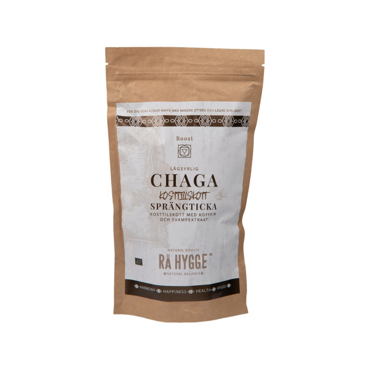 Chaga Suodatinkahvi Boost LUOMU 227g ryhmässä Ravintolisät / Yrtit ja Kasvit / Sienet @ Rawfoodshop Scandinavia AB (B4219)