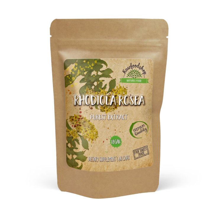 Rhodiola Rosea Extract 100mg 60 kapselia ryhmässä Ravintolisät / Yrtit ja Kasvit / Yrtit @ Rawfoodshop Scandinavia AB (CAPRHO60)