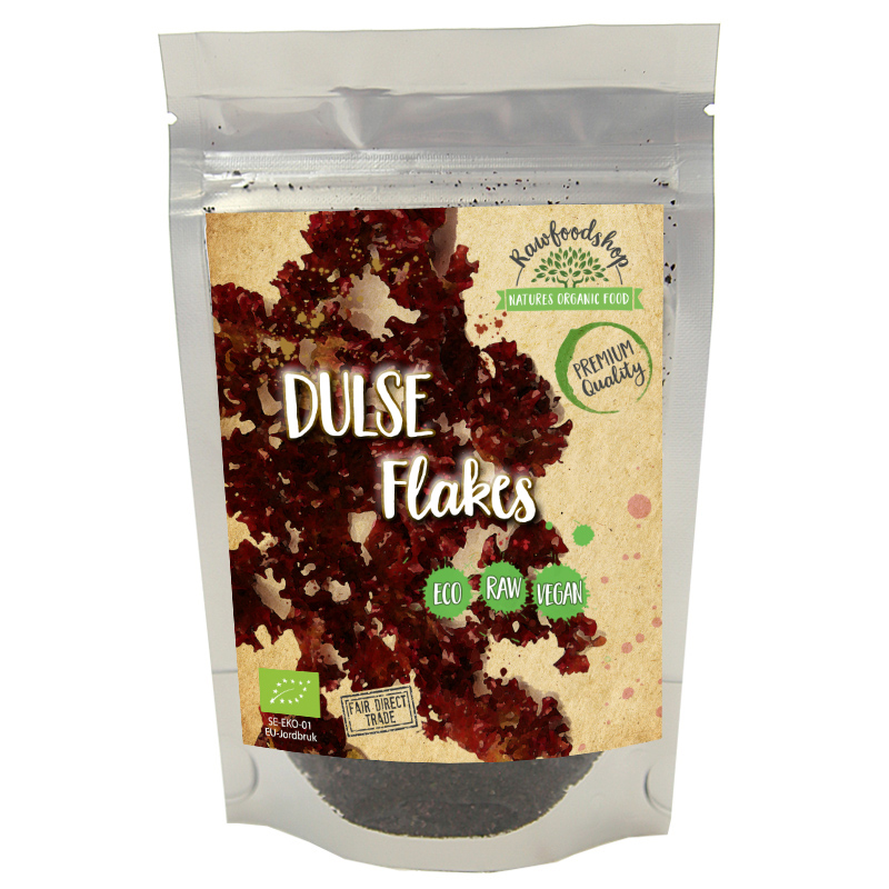 Dulse Flakes LUOMU 125g ryhmässä Hyödykkeet & Juomat / Ruokakomero / Levät & Merilevät @ Rawfoodshop Scandinavia AB (DULF1)