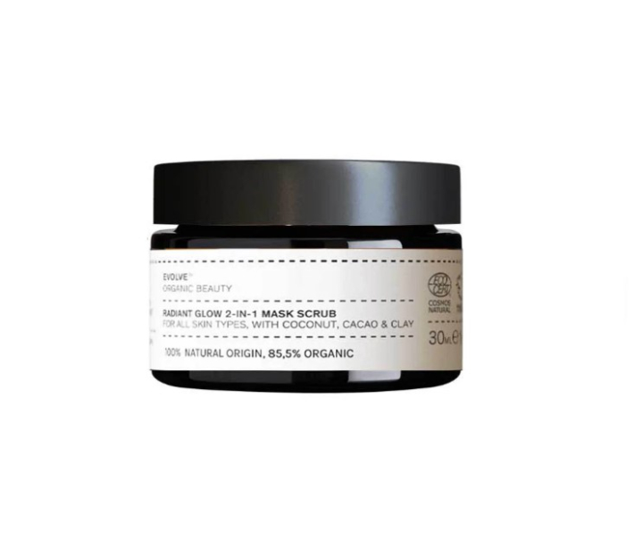 Radiant Glow 2-in-1 Mask Scrub LUOMU - Matkakoko 30ml ryhmässä Iho & Vartalo / Valmistuneet tuotteet / Kasvojen hoito @ Rawfoodshop Scandinavia AB (EB061T)