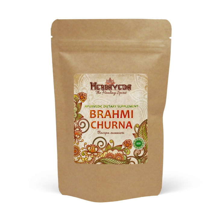 Brahmi Churna LUOMU 125g ryhmässä Terveys / Ravintolisät / Yrtit @ Rawfoodshop Scandinavia AB (HERBA16)