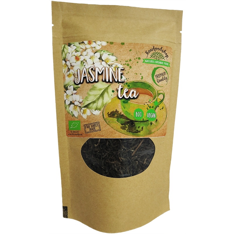 Jasmiinitee LUOMU 100g ryhmässä Hyödykkeet & Juomat / Juomat / Teet @ Rawfoodshop Scandinavia AB (JAS01)