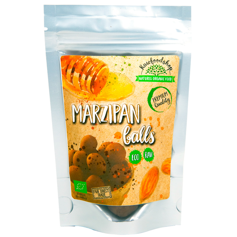 Marsipaanipallot kaakao LUOMU 100g ryhmässä Raaka-aineet / Karkkia & Suklaata / Karkkia @ Rawfoodshop Scandinavia AB (K21756)