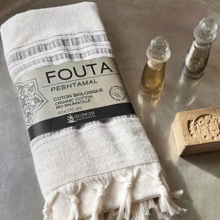 Fouta Dolce Käsipyyhe Kuukivi ryhmässä Iho & Vartalo / Valmistuneet tuotteet @ Rawfoodshop Scandinavia AB (KFO9MO)