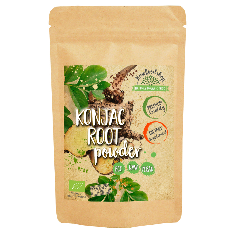 Konjak-juuri 100g ryhmässä Hyödykkeet & Juomat / Leipominen & Ruoanlaitto / Ainesosat Muut @ Rawfoodshop Scandinavia AB (KRG10)