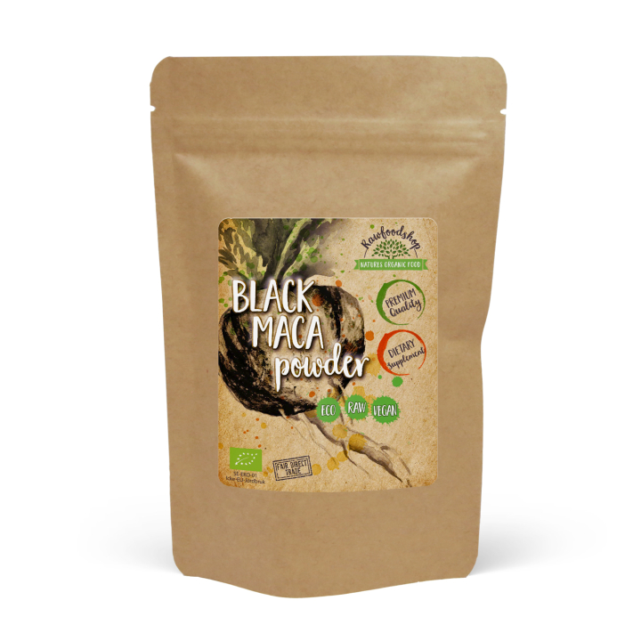 Maca-jauhe Musta LUOMU 250g ryhmässä Terveys / Ravintolisät / Maca & Ginseng @ Rawfoodshop Scandinavia AB (MACA01)