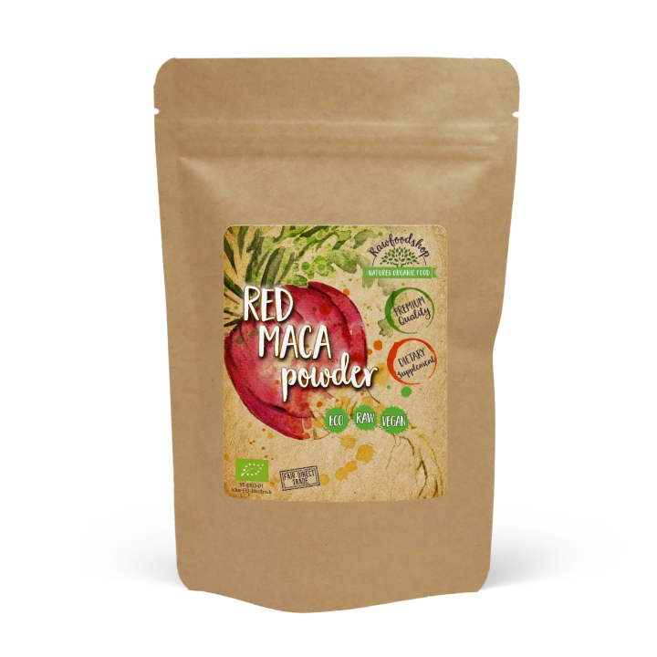 Maca-jauhe Punainen LUOMU 250g ryhmässä Terveys / Ravintolisät / Maca & Ginseng @ Rawfoodshop Scandinavia AB (MACA02)