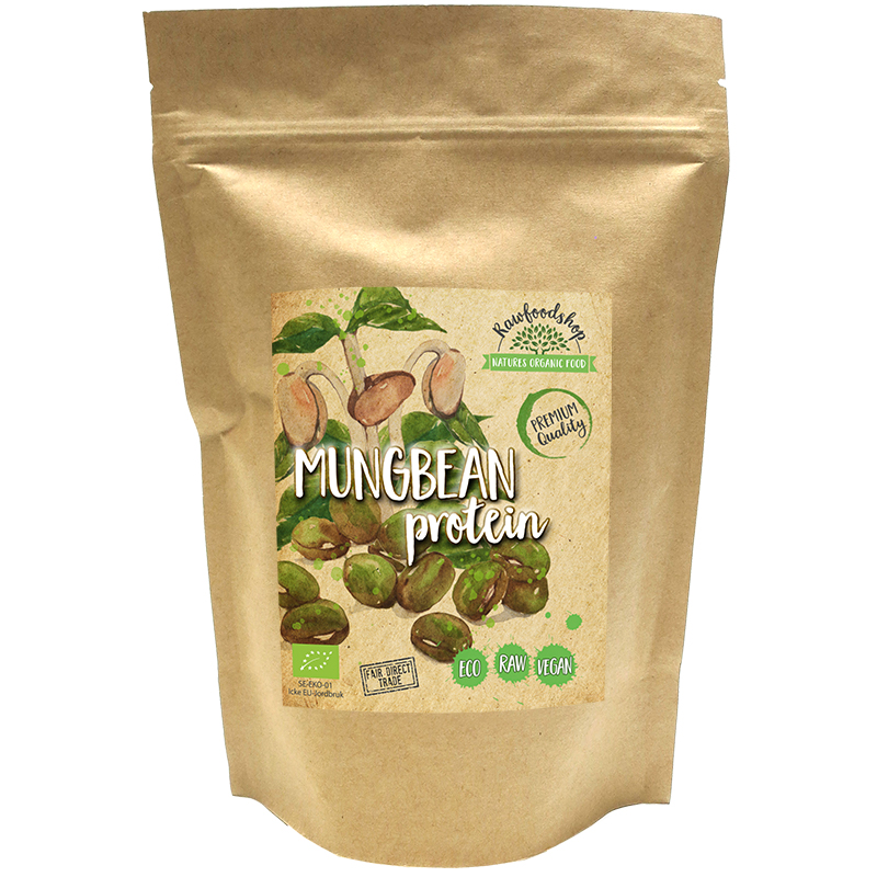 Mungpapu Proteiini LUOMU 500g ryhmässä Terveys / Proteiinijauhe @ Rawfoodshop Scandinavia AB (MUPO1)