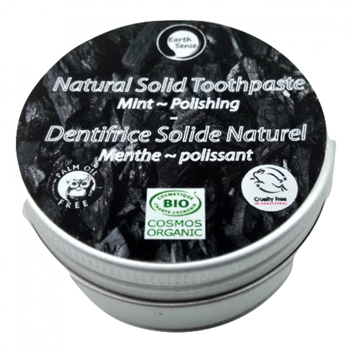 Natural Solid Toothpaste - Polishing 40g ryhmässä Iho & Vartalo / Valmistuneet tuotteet / Suun terveys @ Rawfoodshop Scandinavia AB (NST02)