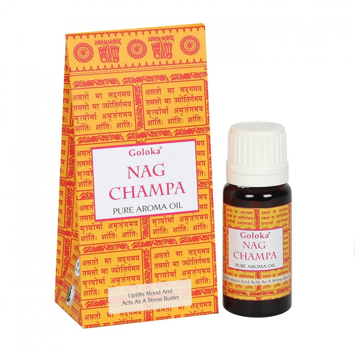 Goloka Aromaöljyt Nag Champa 10ml ryhmässä Koti & Sielu / Rituaali & Seremonia / Suitsuke, Kynttilät & Tuoksut @ Rawfoodshop Scandinavia AB (OILG05)