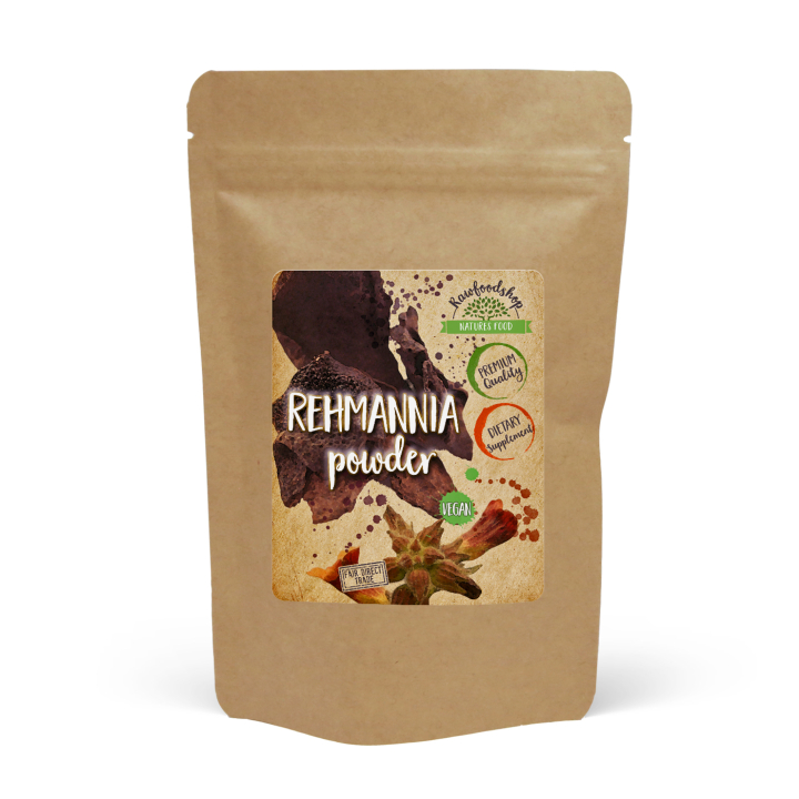 Rehmannia-jauhe 125g ryhmässä Terveys / Ravintolisät / Yrtit @ Rawfoodshop Scandinavia AB (RAWORT002)