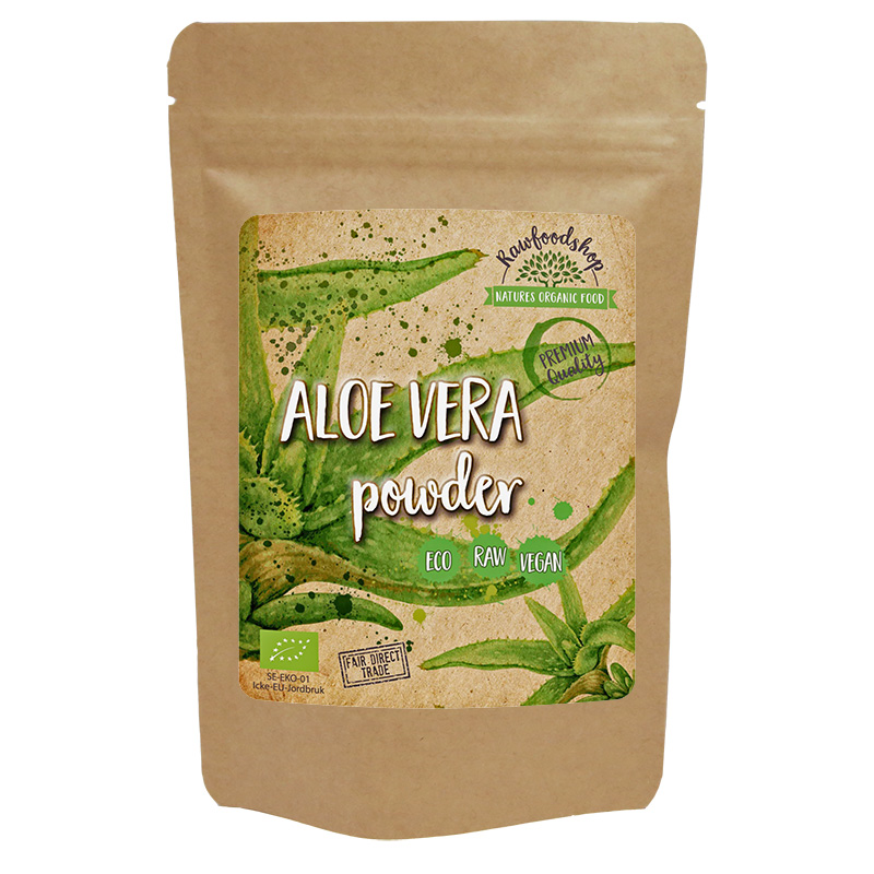 Aloe Vera Jauhe LUOMU 100g ryhmässä Hyödykkeet & Juomat / Ruokakomero / Greenfood @ Rawfoodshop Scandinavia AB (RAWPUL0033)