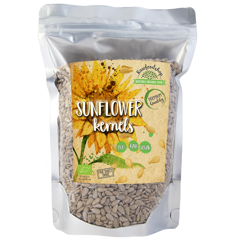 Auringonkukansiemenet LUOMU 500g ryhmässä Hyödykkeet & Juomat / Ruokakomero / Siemenet @ Rawfoodshop Scandinavia AB (RFRO500567E)