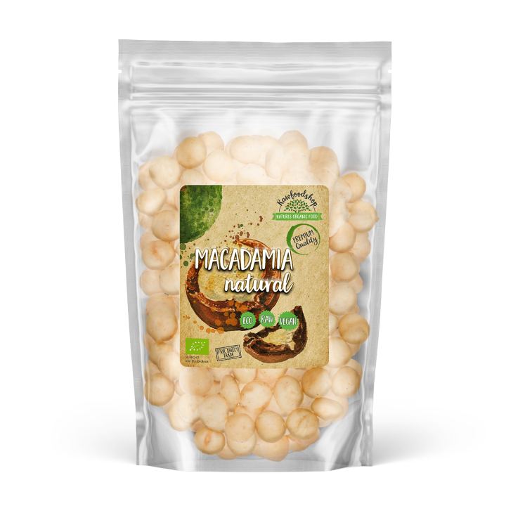 Premium RAW LUOMU Macadamia-pähkinät 200g ryhmässä Raaka-aineet / Pähkinät / Macadamia @ Rawfoodshop Scandinavia AB (RNOT200429E)