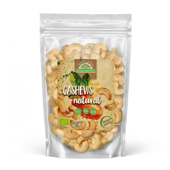 Cashewpähkinät Premium RAW LUOMU 500g ryhmässä Hyödykkeet & Juomat / Pähkinät / Cashewpähkinät @ Rawfoodshop Scandinavia AB (RNOT5002059E)