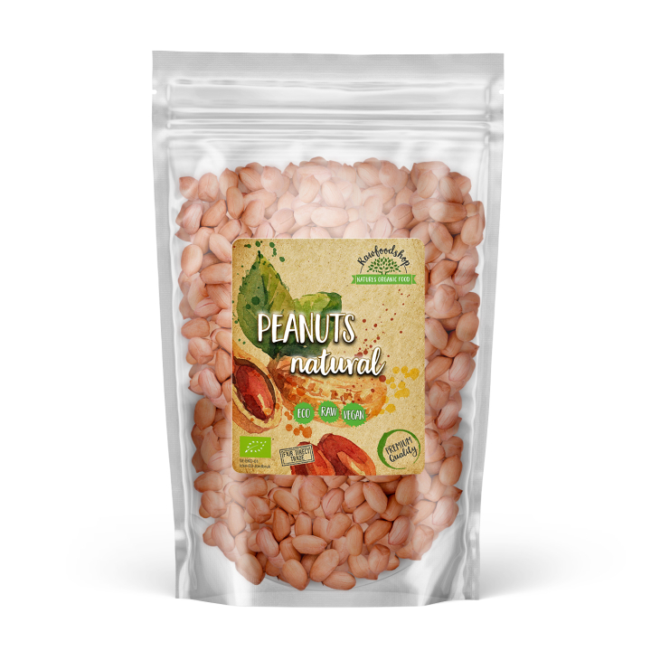 Premium-maapähkinät RAW LUOMU 500g ryhmässä Raaka-aineet / Pähkinät / Maapähkinät @ Rawfoodshop Scandinavia AB (RNOT500401E)