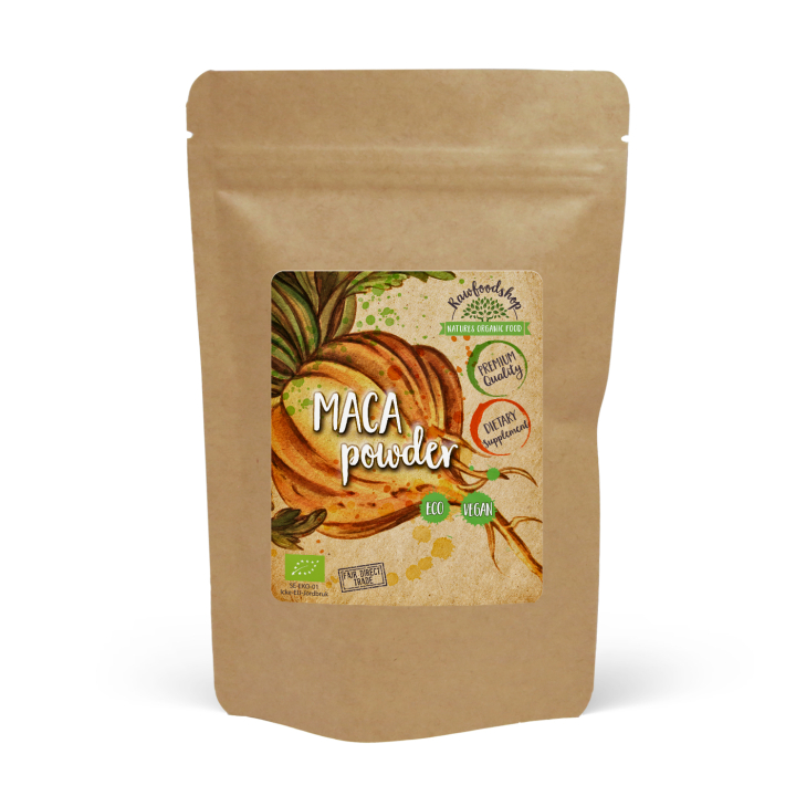 Maca-jauhe LUOMU 125g ryhmässä Terveys / Ravintolisät / Maca & Ginseng @ Rawfoodshop Scandinavia AB (RPUL100427E)