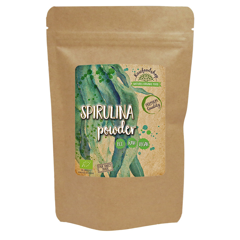 Spirulinajauhe LUOMU 125g ryhmässä Hyödykkeet & Juomat / Ruokakomero / Levät & Merilevät / Spirulina @ Rawfoodshop Scandinavia AB (RPUL100513E)