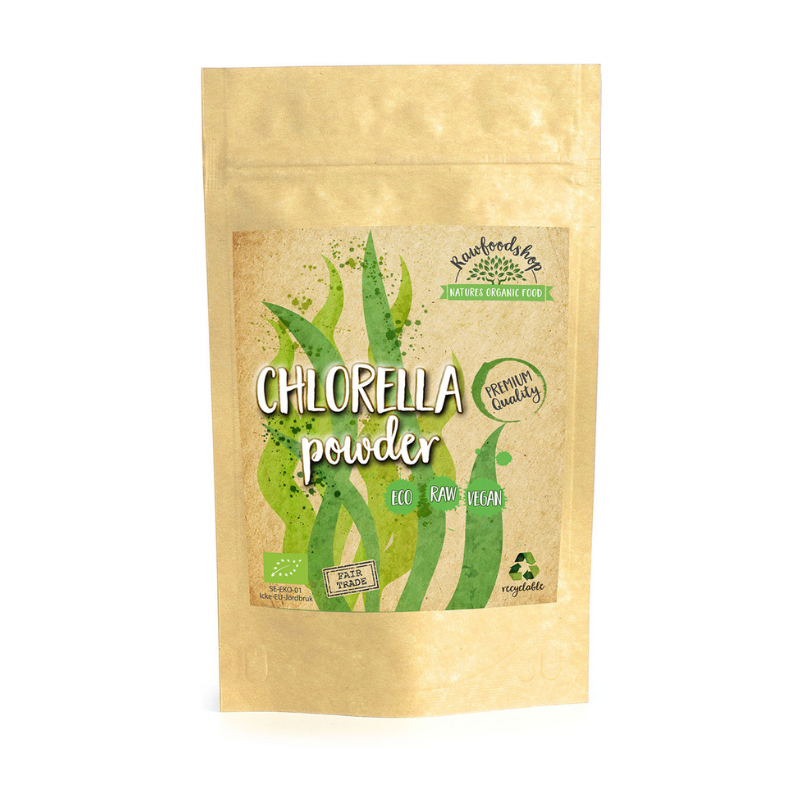 Chlorella Jauhe LUOMU 125g ryhmässä Hyödykkeet & Juomat / Ruokakomero / Levät & Merilevät / Chlorella @ Rawfoodshop Scandinavia AB (RPUL100629E)